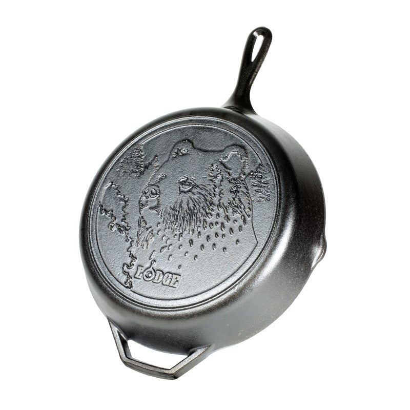 Wildlife Series® 12 Inch Cast Iron Bear Skillet